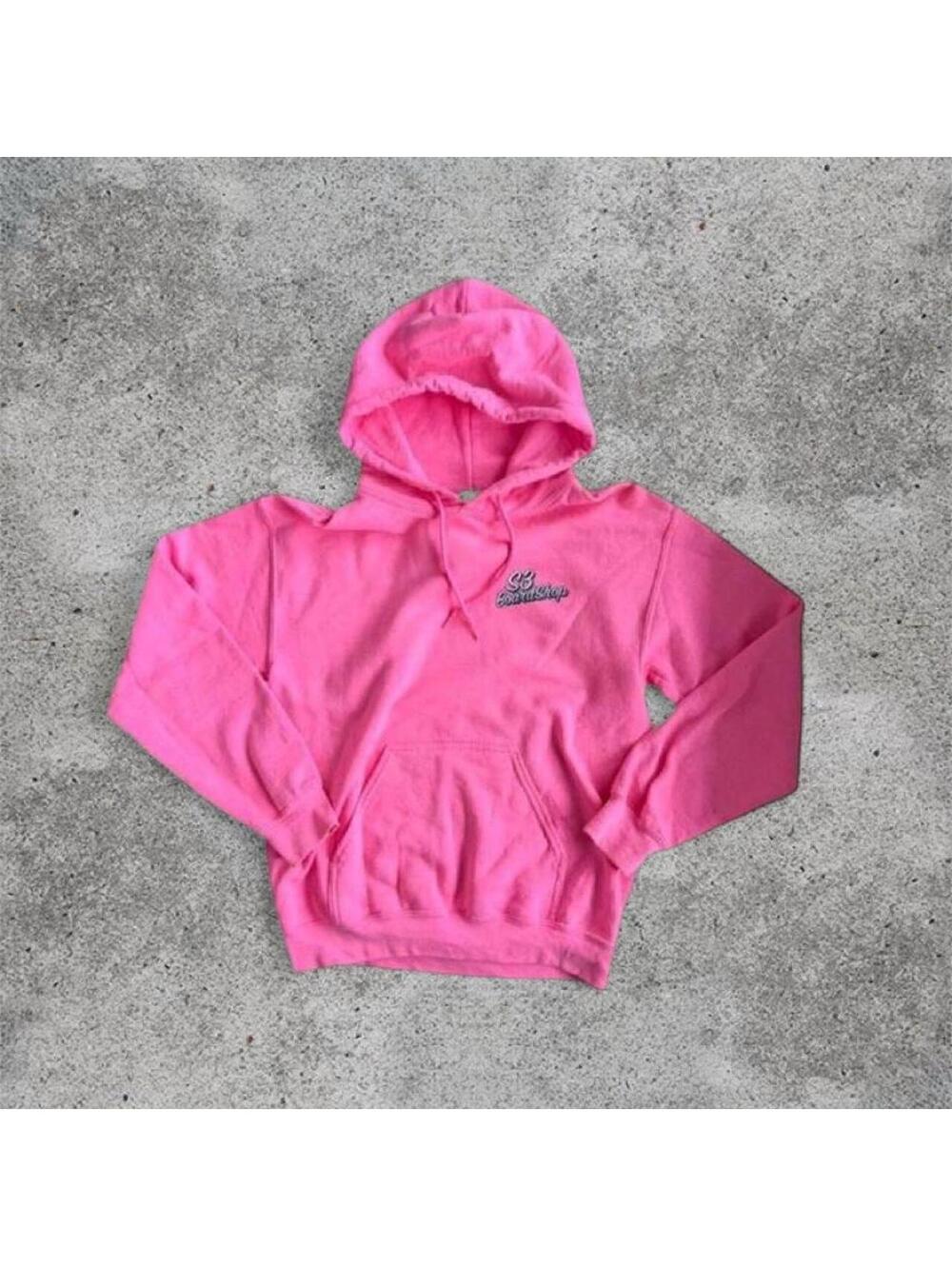 Neon pink hoodie